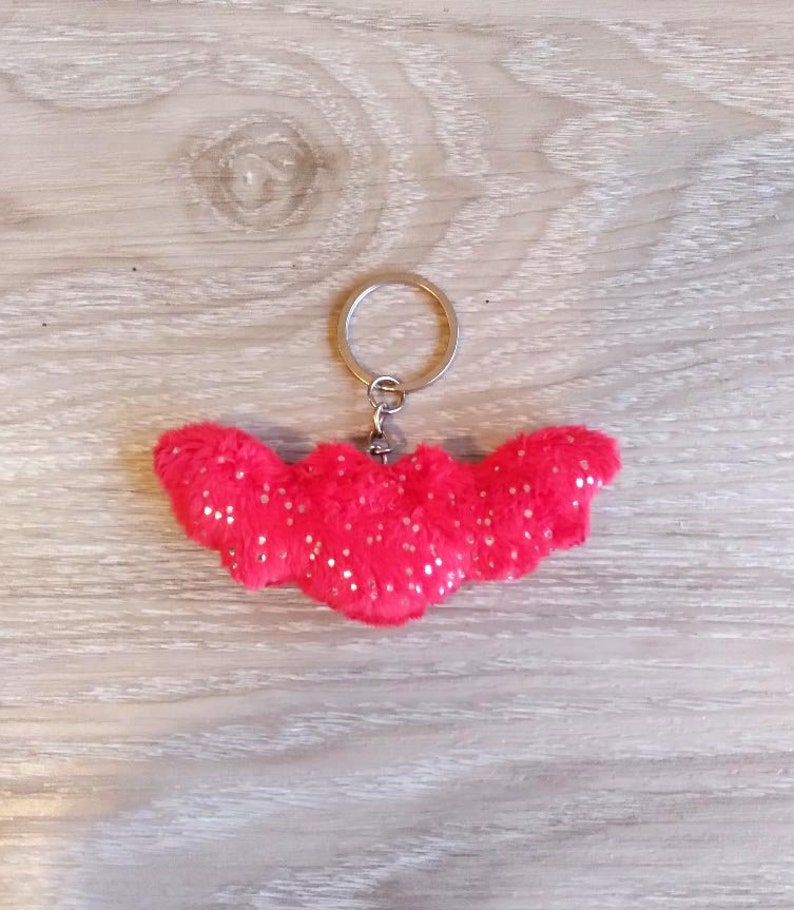 28 COLOR CHOICES-kawaii Bat Key Chain-bat plush,keychain,mini,cute bat,Cute Bat Keyfob, Key Fob,Keychain Key Chain,Luggage Tag,Purse Charm image 5