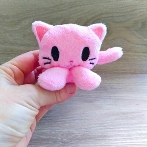 Tiny Cat plush,cuddlyplushie kawaii marshmallow cat,cute soft toy,Cat Plush Toy,Gifts for Cat Lovers,Funny CuteGift Ideas,mini cat,tinyplush image 4