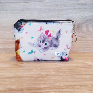 Choose your favorite Zipper Pouch Cosmetic Bag, Makeup Bag,Toiletry Bag,Gift, Make Up Pouch,pencil case, overnight case, pouch, bag, retro SMALL-Retro Kittens