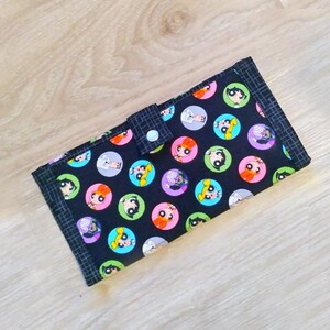 YOUR CHOICE _ Large Bifold Wallet Cute Wallet,Slim Wallet,Clutch Wallet with 8 card slots,zipper coin pouch,slip pocket for phone, cash Cartoon Girls