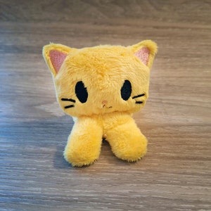 Tiny Cat plush,cuddlyplushie kawaii marshmallow cat,cute soft toy,Cat Plush Toy,Gifts for Cat Lovers,Funny CuteGift Ideas,mini cat,tinyplush Lemon