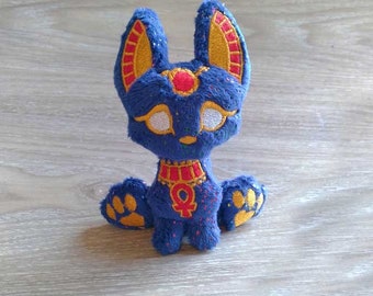 PICK YOUR COLOR - Anubis cat plush, cuddly plushie, cute soft toy,cat god, Gifts for cat Lovers,Funny Cute Gift Ideas,cat,meow, anime cat,