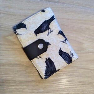 YOUR CHOICE _ Small Bifold Wallet Cute Wallet,Slim Wallet,Clutch Wallet with 8 card slots,zipper coin pouch,slip pocket for phone, cash Ravens