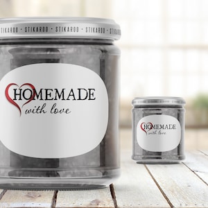 24, 30 or 35 Personalised Jam, Preserve, Conserve Sticky Labels - Solway design