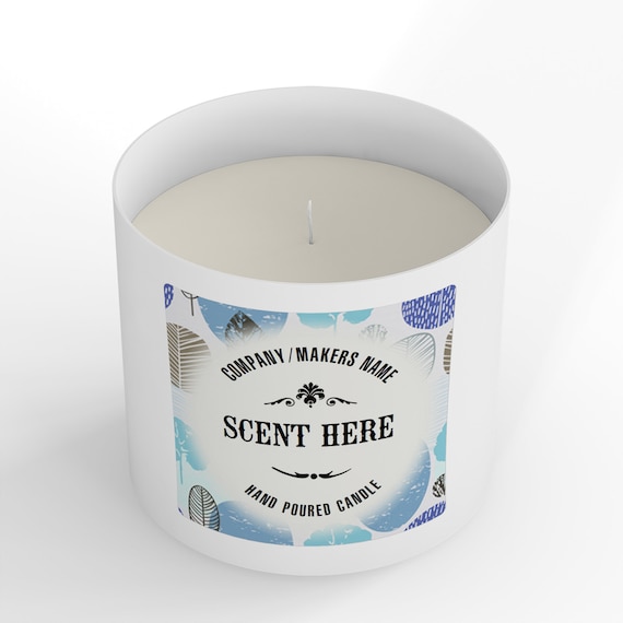 Eco Friendly Candle Stickers, Eco Candle Sticker, Custom Candle Label,  Recycled Candle Sticker, Personalised Candle Sticker, 