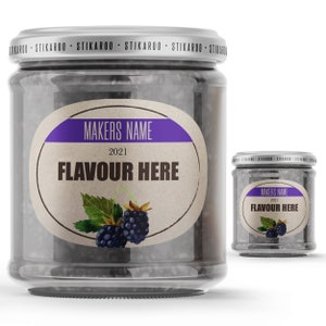 24 or 30 Personalised Jam, Preserve, Conserve Sticky Labels - Bowness design