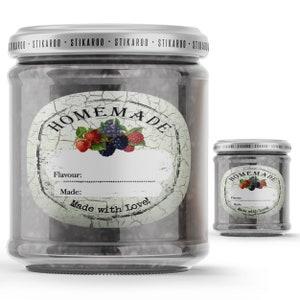 Blank Personalised Jam, Preserve, Conserve Sticky Labels - Camden design