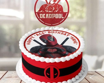 Deadpool Cake Topper Etsy Deadpool Cake Topper Etsy