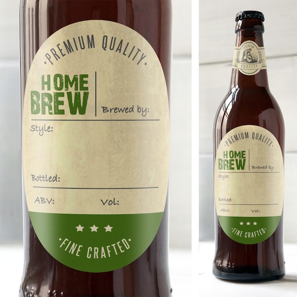 Personalised Home-brew, Brewing Sticky Labels - Orlando Blank