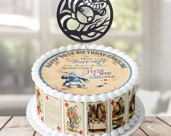 Alice Cake Topper Etsy