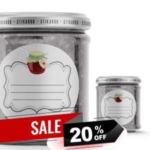 SALE (20% OFF) Brecon Blank Jam Preserve Chutney Pickling Labels Stickers
