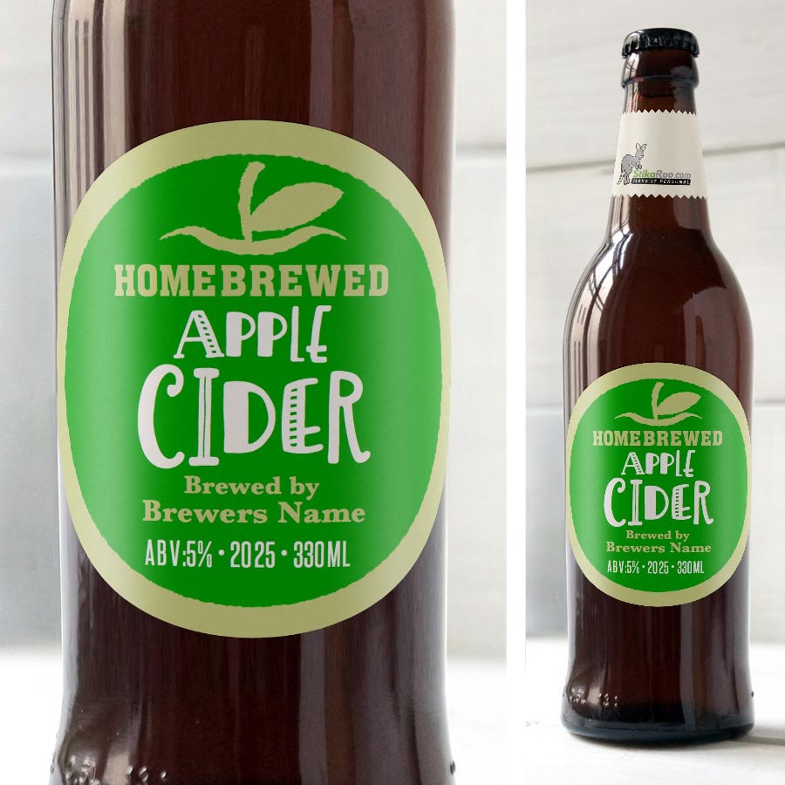 20 Personalised Homebrew Brewing Sticky Labels Devon Etsy