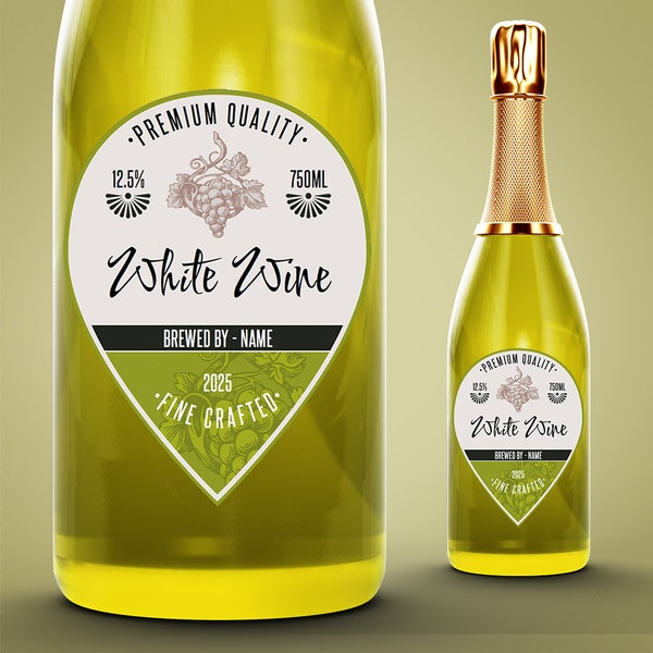 Personalisierter benutzerdefinierter selbstgebrauter Wein, klebrige Etiketten - Barbourville-Weindesign