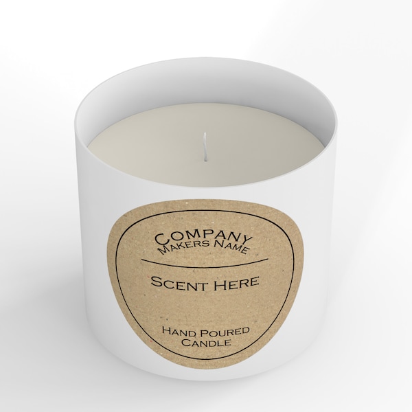 24, 30 Personalised Candle Sticky Labels - Paris design