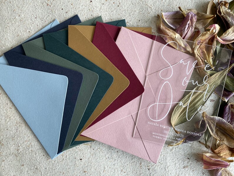 THICK CARDSTOCK ENVELOPES for Acrylic Invitation 300 Gsm A7.5 Etsy