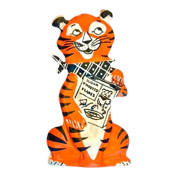 Tony the Tiger vintage advertising vinyl miniature premium cereal toy 1950s