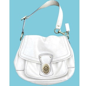 Coach Legacy Leather Shoulder Bag in Bone image 1