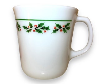 Four (4) Holly Days (Corelle) by CORNING mugs Christmas Holidays