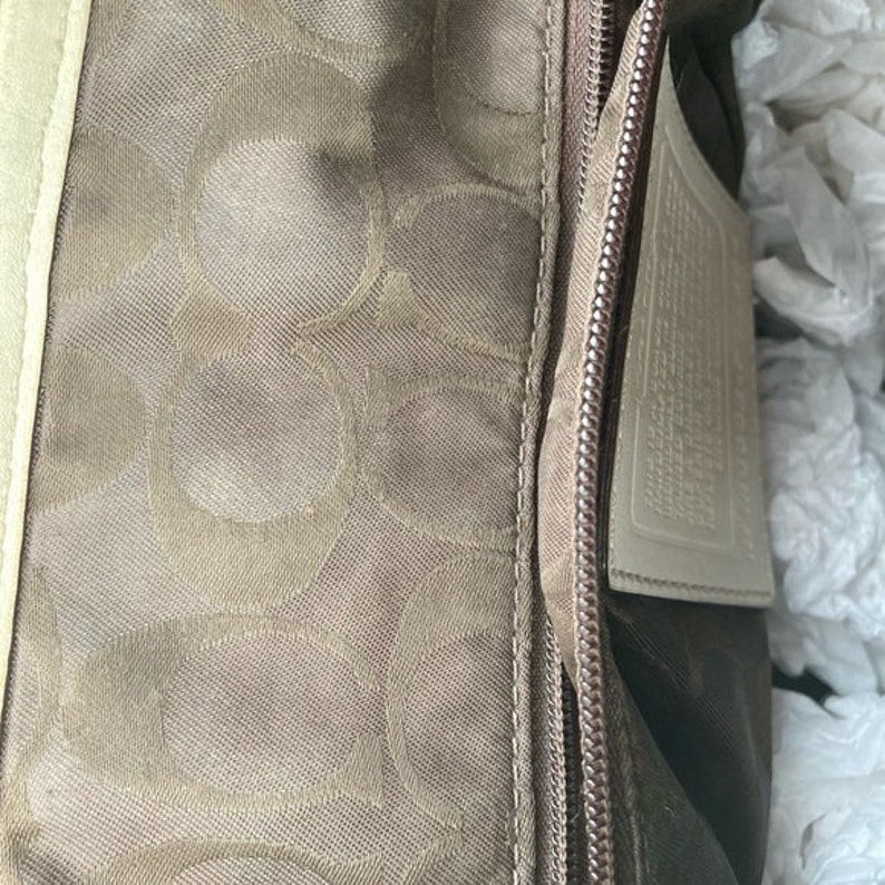 Coach Legacy Leather Shoulder Bag in Bone image 8