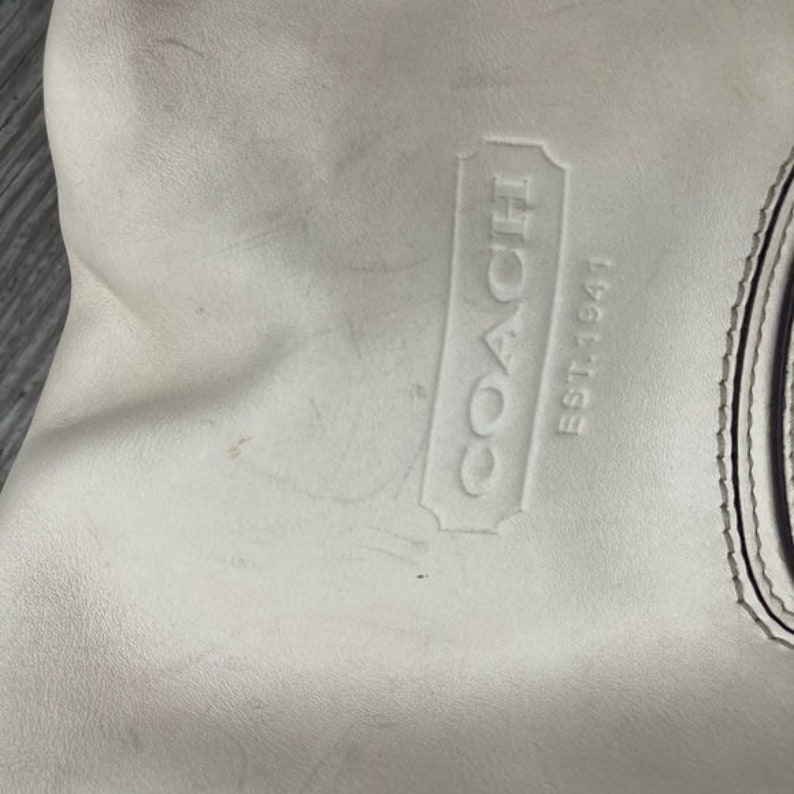 Coach Legacy Leather Shoulder Bag in Bone image 6