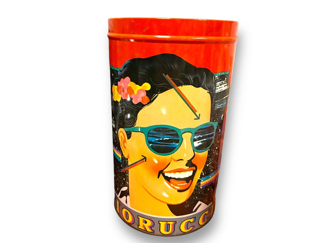 1980s Vintage Elio Fiorucci Tin Metal Canister Graphic - Etsy