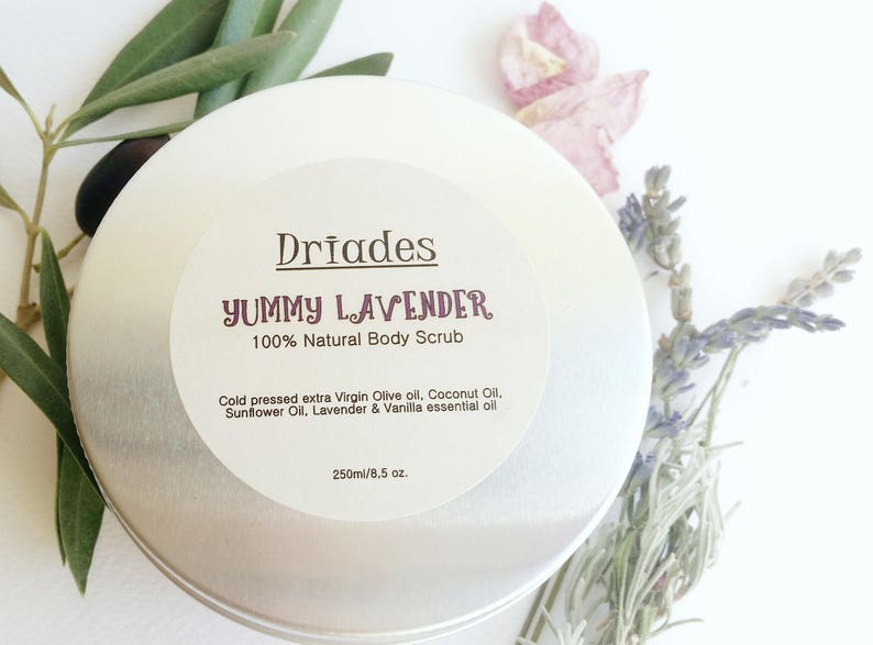 Zero Waste Body Scrub 250ml Lavender Vanilla Body Polish Etsy