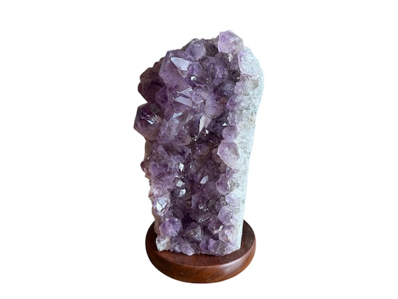 Amethyst lamp, amethyst light, gemstone lamp, raw stone lamp, natural stone lamp, natural stone light, quartz lamp, amethyst druse lamp