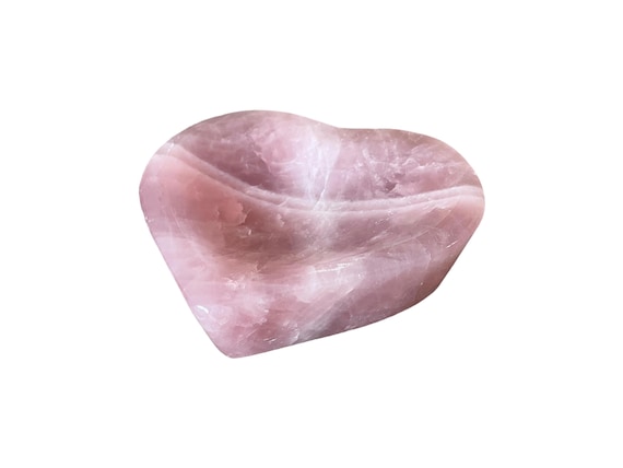 Rose quartz bowl, pink gemstone bowl, stone bowl heart, rose quartz heart decoration, gift love, heart chakra, pink stone AURAEDELSTEIN