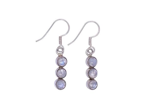 Moonstone earrings, moonstone earrings, blue gemstone earrings, moonstone sterling silver, moonstone jewelry, gemstone silver earrings