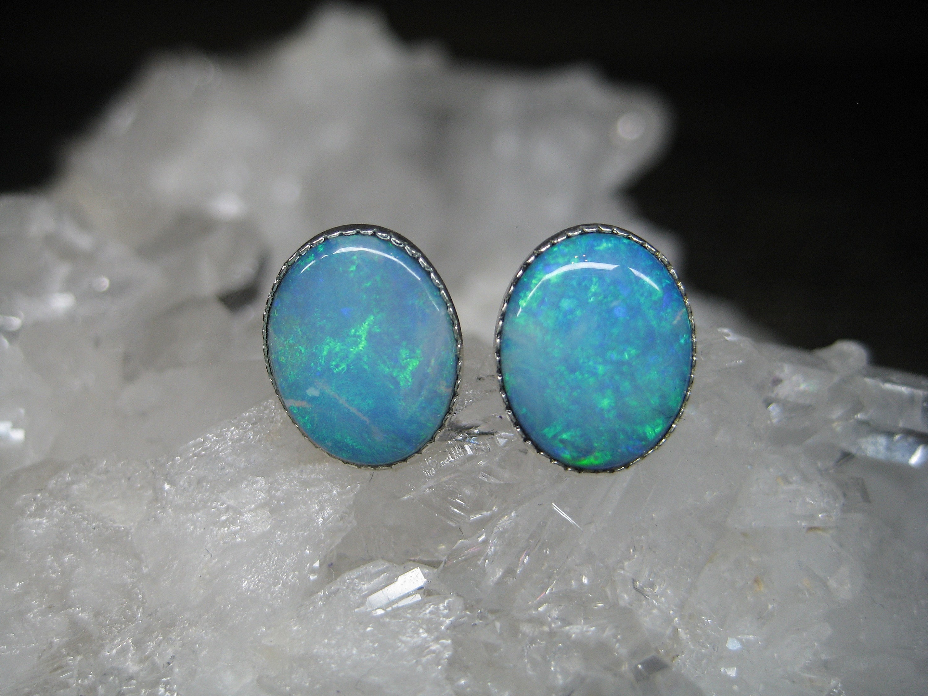 Opal Earrings, Earrings, Opal, Crystal Opal, Real Australian Opals ...