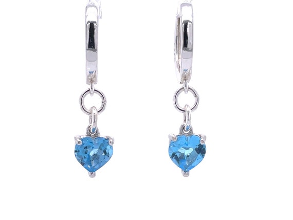 Topaz earrings, earrings with pendant, earrings silver 925, topaz earrings, earrings with stone, earrings with pendant silver, blue earrings
