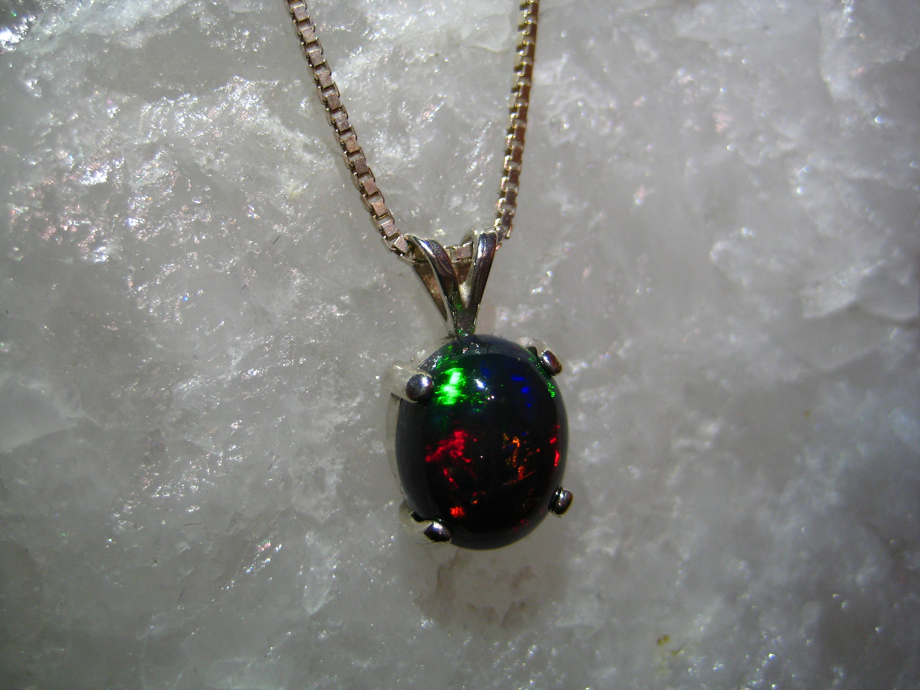Dark opal deals necklace