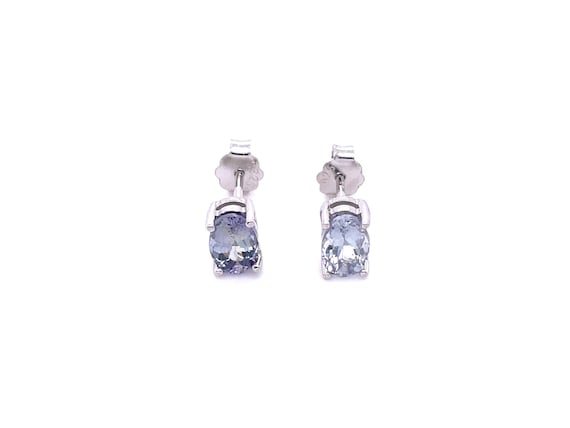 Tanzanite stud earrings 925 silver, tanzanite earrings, blue stud earrings, tanzanite earrings, gemstone earrings, silver stud earrings with stones