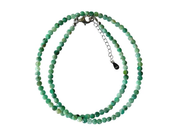 Real emerald necklace 925 silver, noble green gemstone necklace, faceted emerald jewelry, gift for women, beautiful emerald necklace