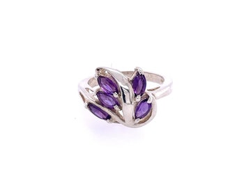 Amethyst Silberring, Amethyst 925 Silber, Amethyst Ring, Amethyst Fingerring, großer Amethyst Ring, lila Edelstein Ring, Ring Amethyst