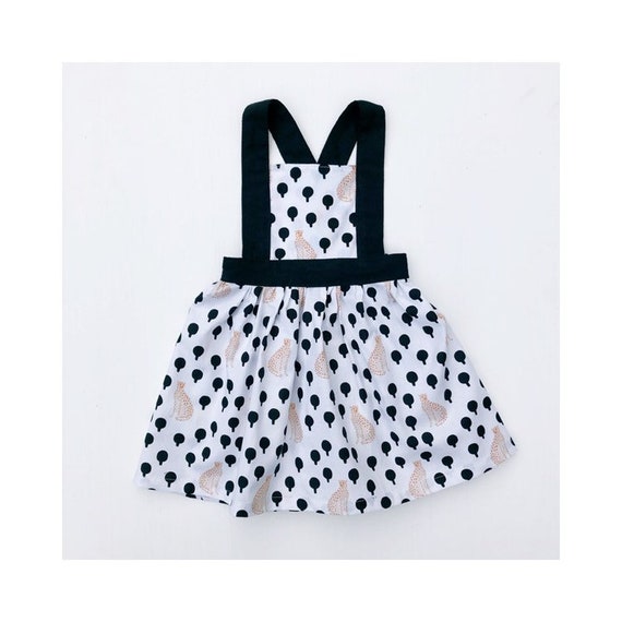 leopard print pinafore