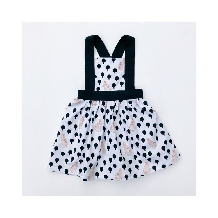leopard pinafore