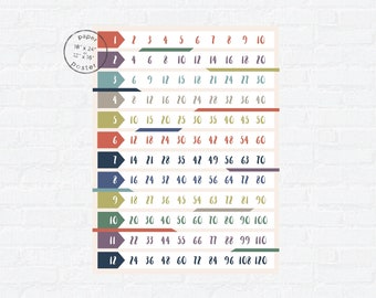 Skip Counting Paper Poster - Kids Educational Art Print - Multiplication Tables - Montessori Homeschool Wall Decor - Memorize Math Facts