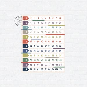 Überspringe das Zählen Papier Poster - Kinder Lernkunstdruck - Einmaleins - Montessori Homeschool Wanddekor - Auswendiglernen mathematischer Fakten