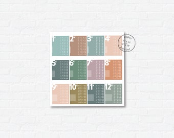 Modern Math Multiplication Chart | Classroom Poster | Kids Wall Art | Nerdy Gift | Math Teacher Gift