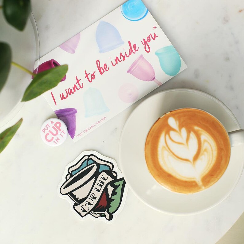 Cup Life Menstrual Cup Advocacy Sticker image 2