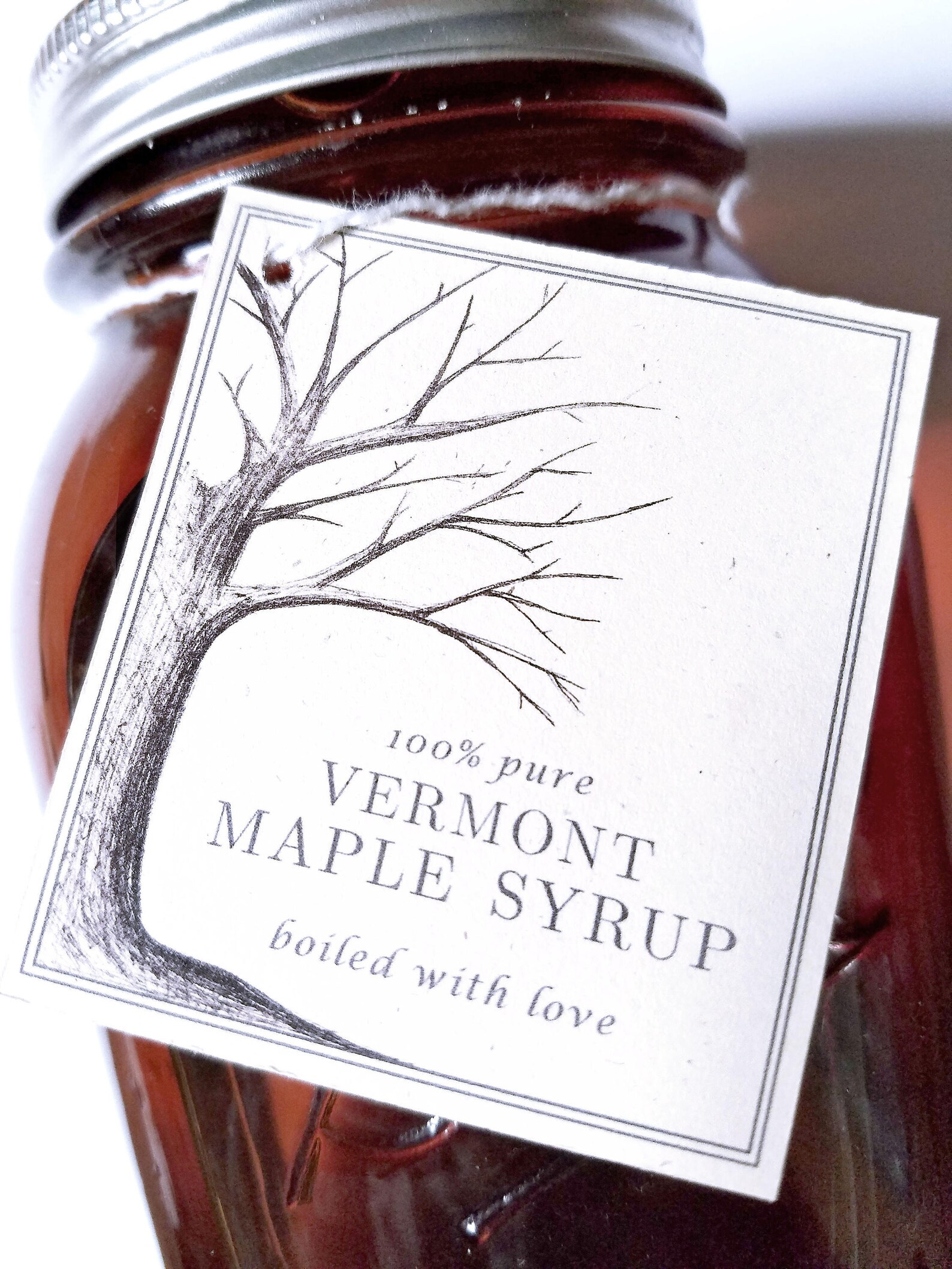 100 Pure Maple Syrup Tags Custom Printable Instant Download Etsy