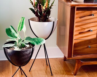 Mid Century Planter Etsy
