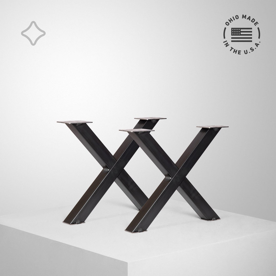 X Leg Coffee Table Leg Metal Table Leg Industrial Table Etsy