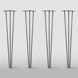 3rod Hairpin Leg,  Set of 4 Table Legs