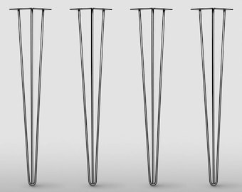 3rod Hairpin Leg,  Set of 4 Table Legs