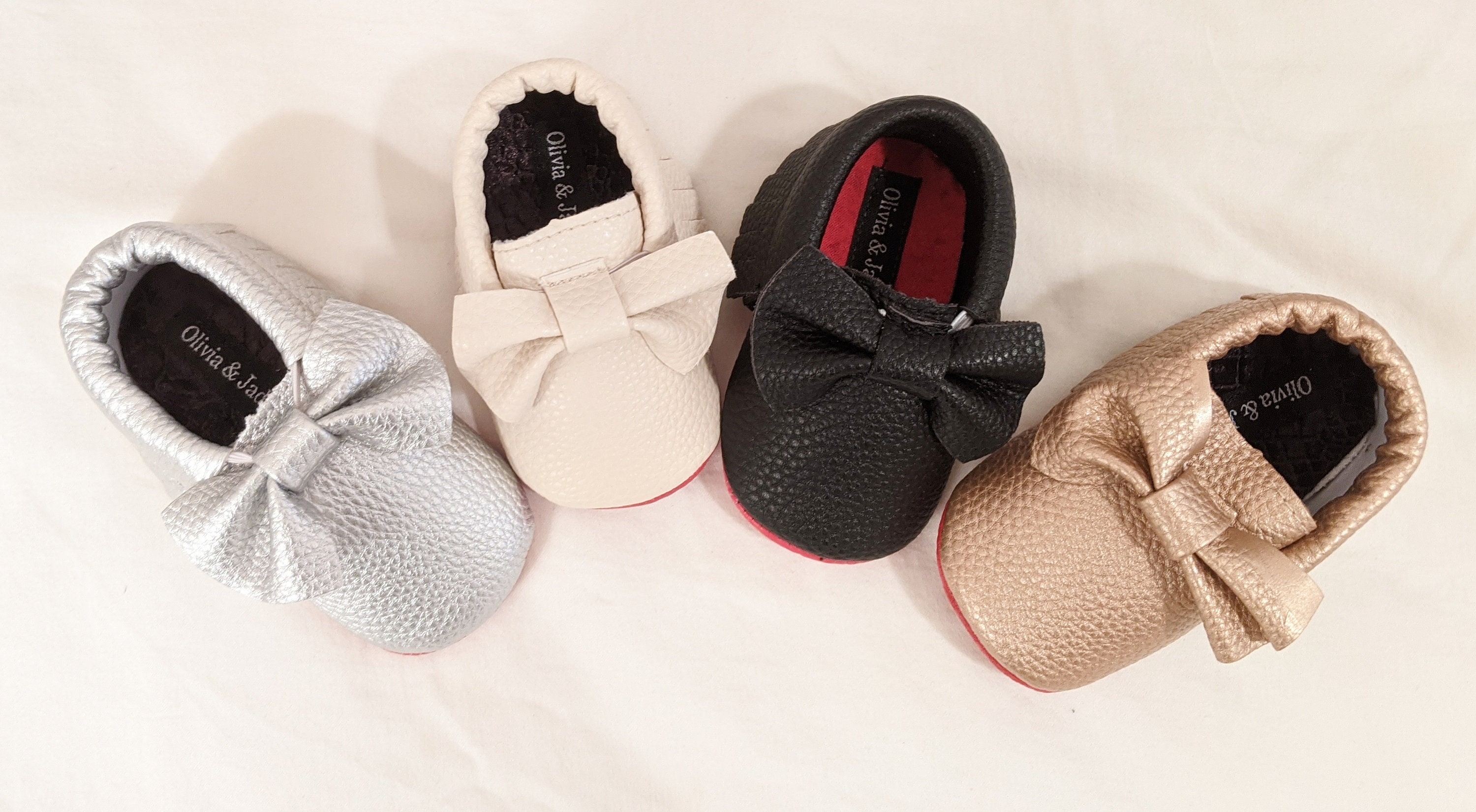 Baby Red Bottom Shoes Gold/Cream/Silver/Multicolored Tassel | Etsy
