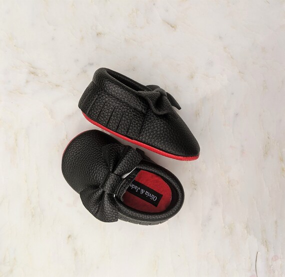 RESTOCKED Baby Red Bottoms Baby Moccasins Red Bottom Booties