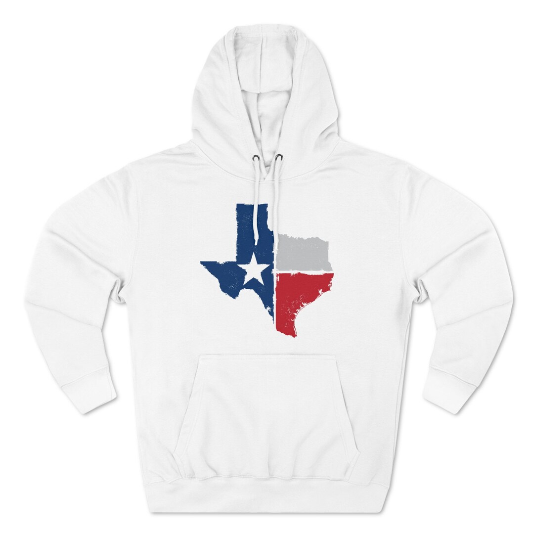 Texas State and Flag Unisex Premium Pullover Hoodie, Hoodie, Texas ...