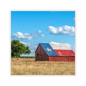 Texas Barn Sticker, Texas sticker, sticker, Texas gift, Fun gift, landscape, Texas Landscape, Texas , 4 sizes